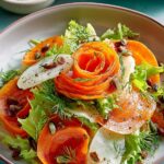 Roasted Kohlrabi Carrot Ribbon