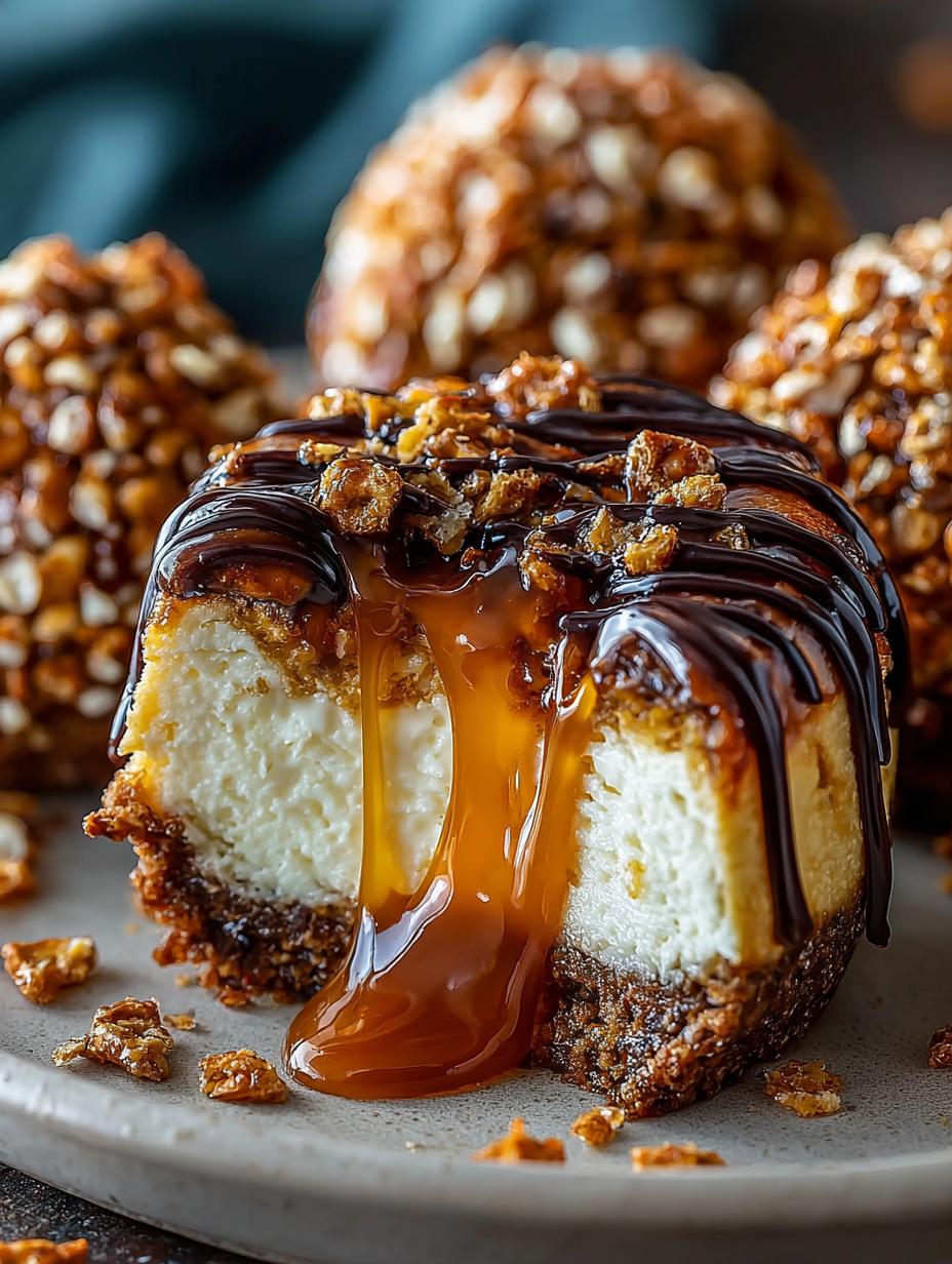 Delicious Salted Caramel Pretzel Cheesecake Recipe - Salted Caramel Pretzel Cheesecake - main visual representation