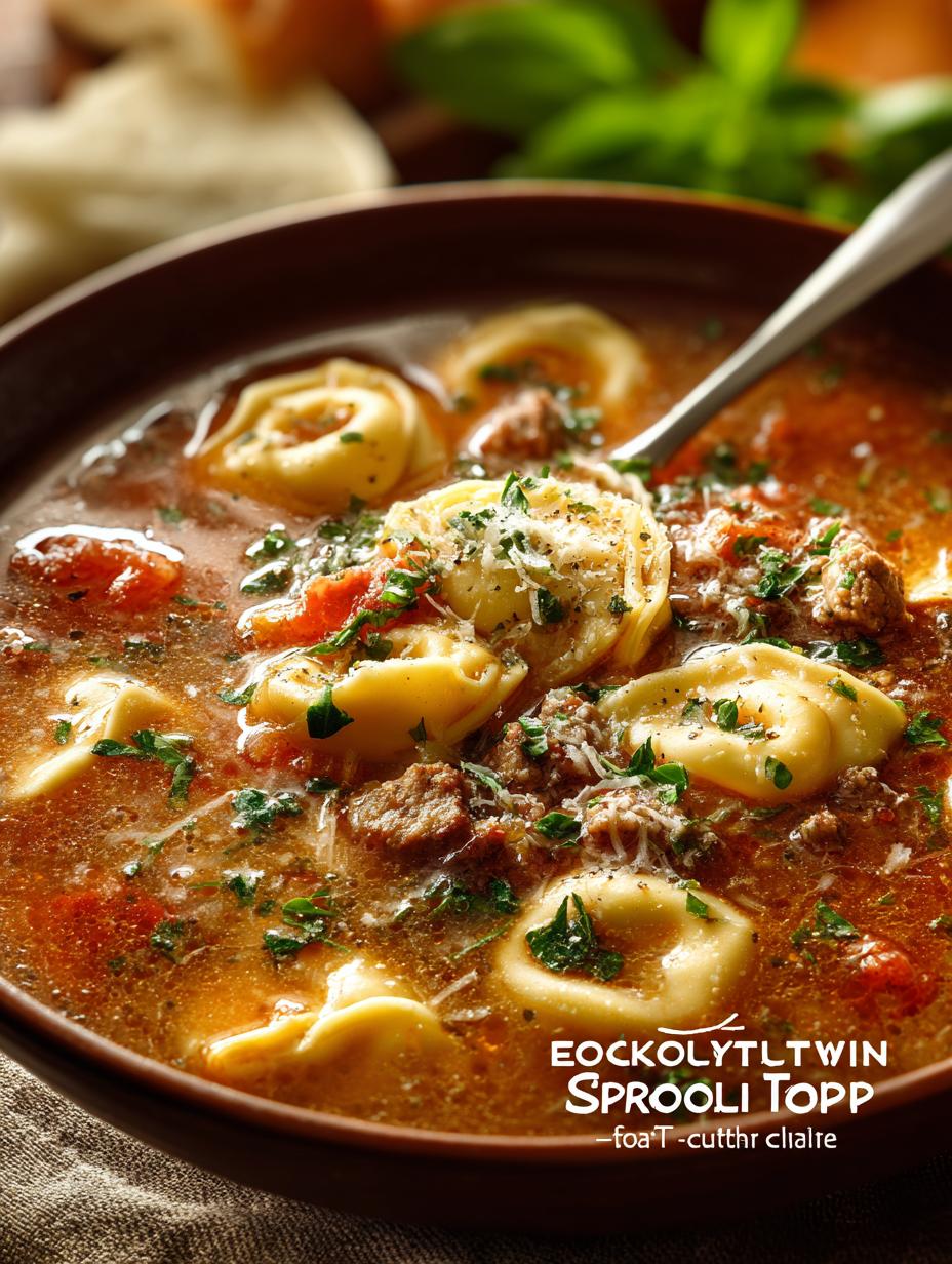 Sausage Tortellini Soup Crockpot: 6 Hours of Comfort - Sausage Tortellini Soup Crockpot - additional detail