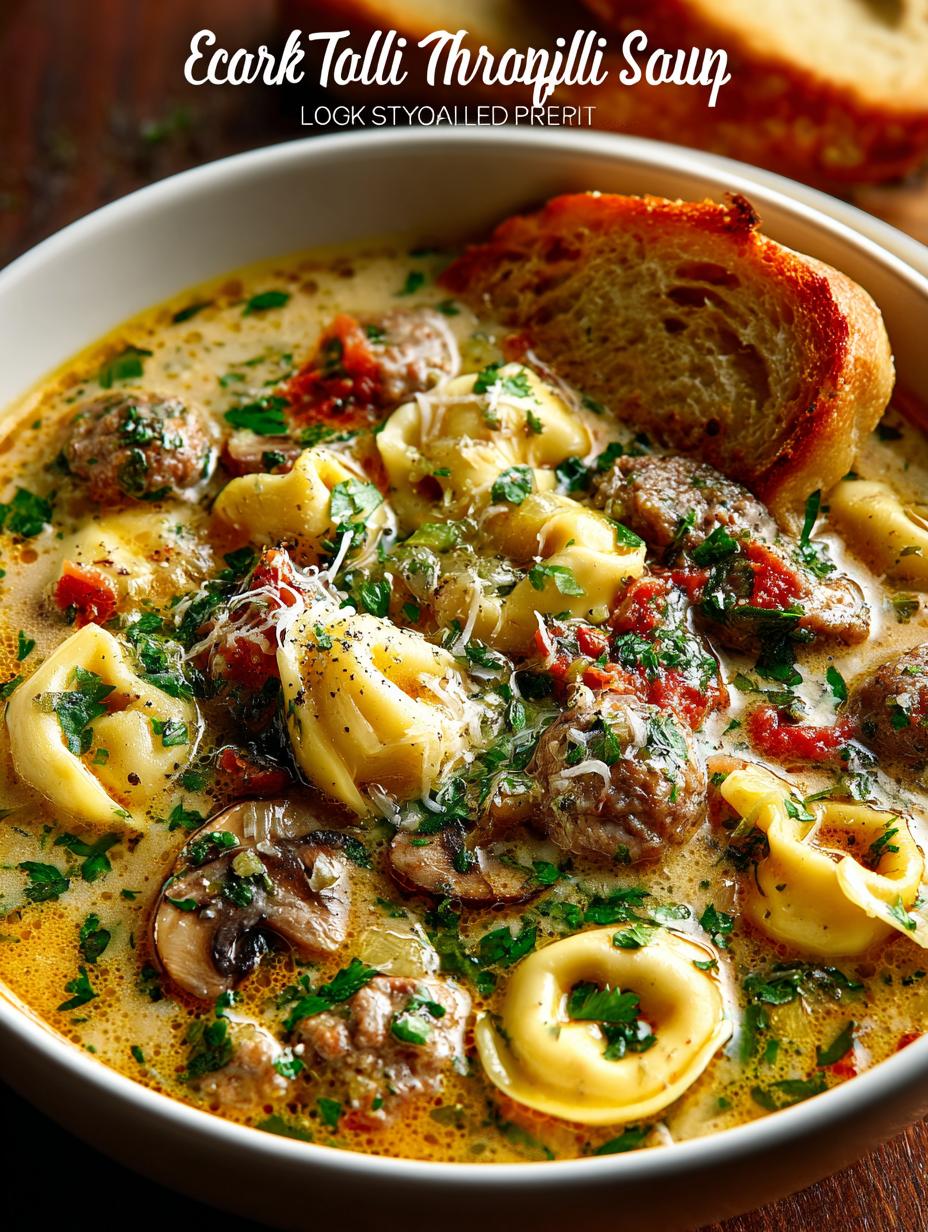 Sausage Tortellini Soup Crockpot