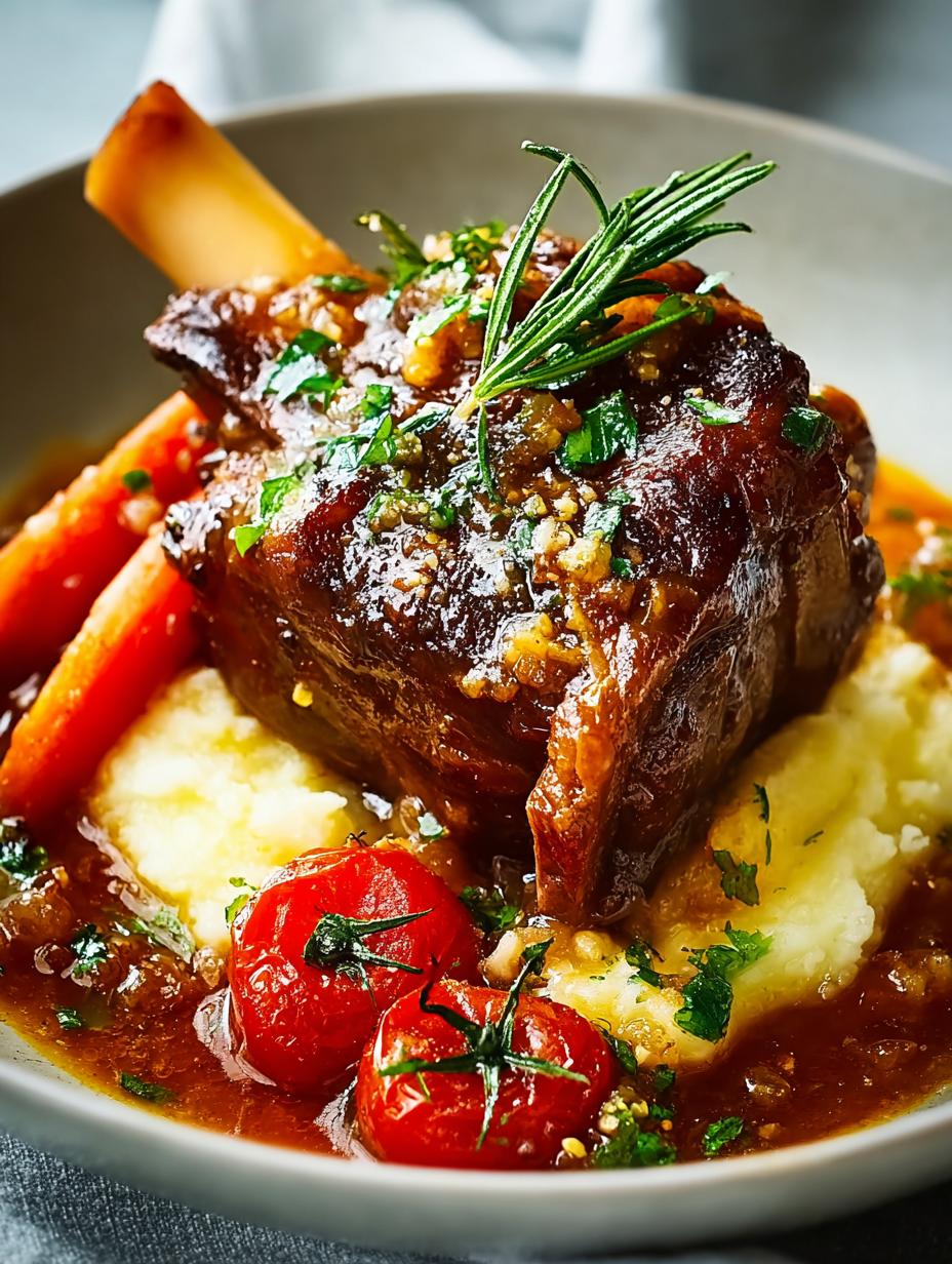 Slow Roasted Lamb Shanks