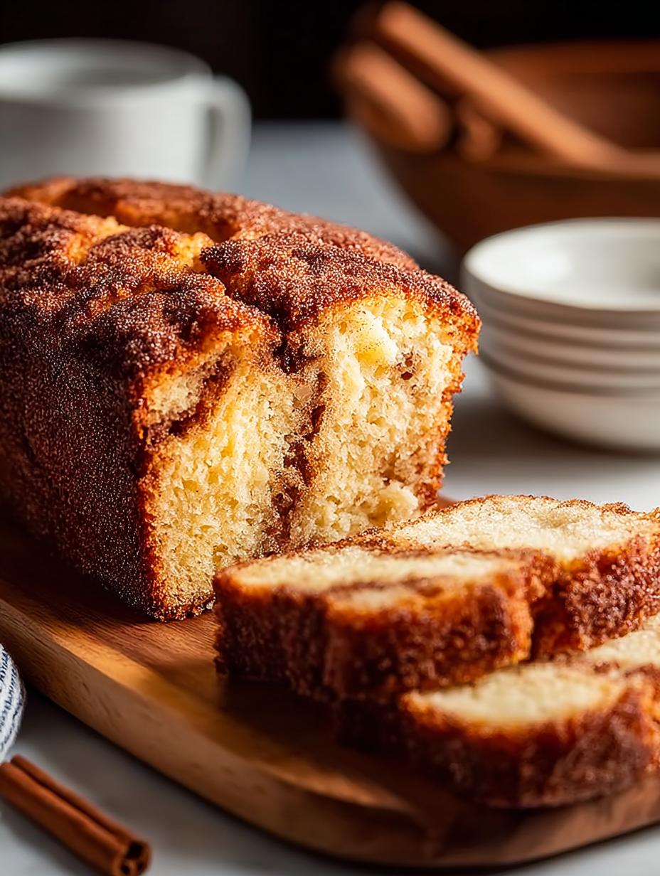 Heavenly Snickerdoodle Bread with Cinnamon Chips - Snickerdoodle Bread - main visual representation