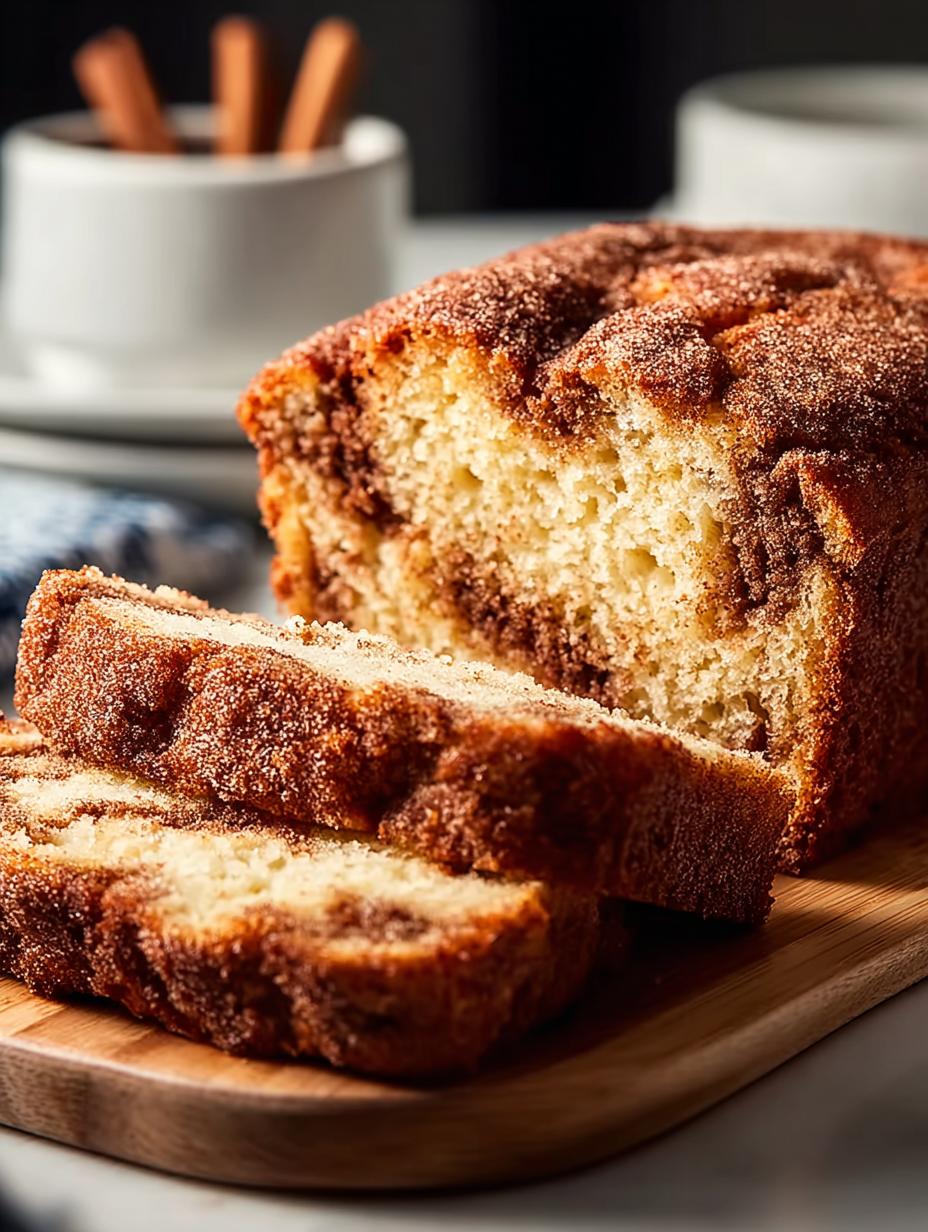 Heavenly Snickerdoodle Bread with Cinnamon Chips - Snickerdoodle Bread - additional detail