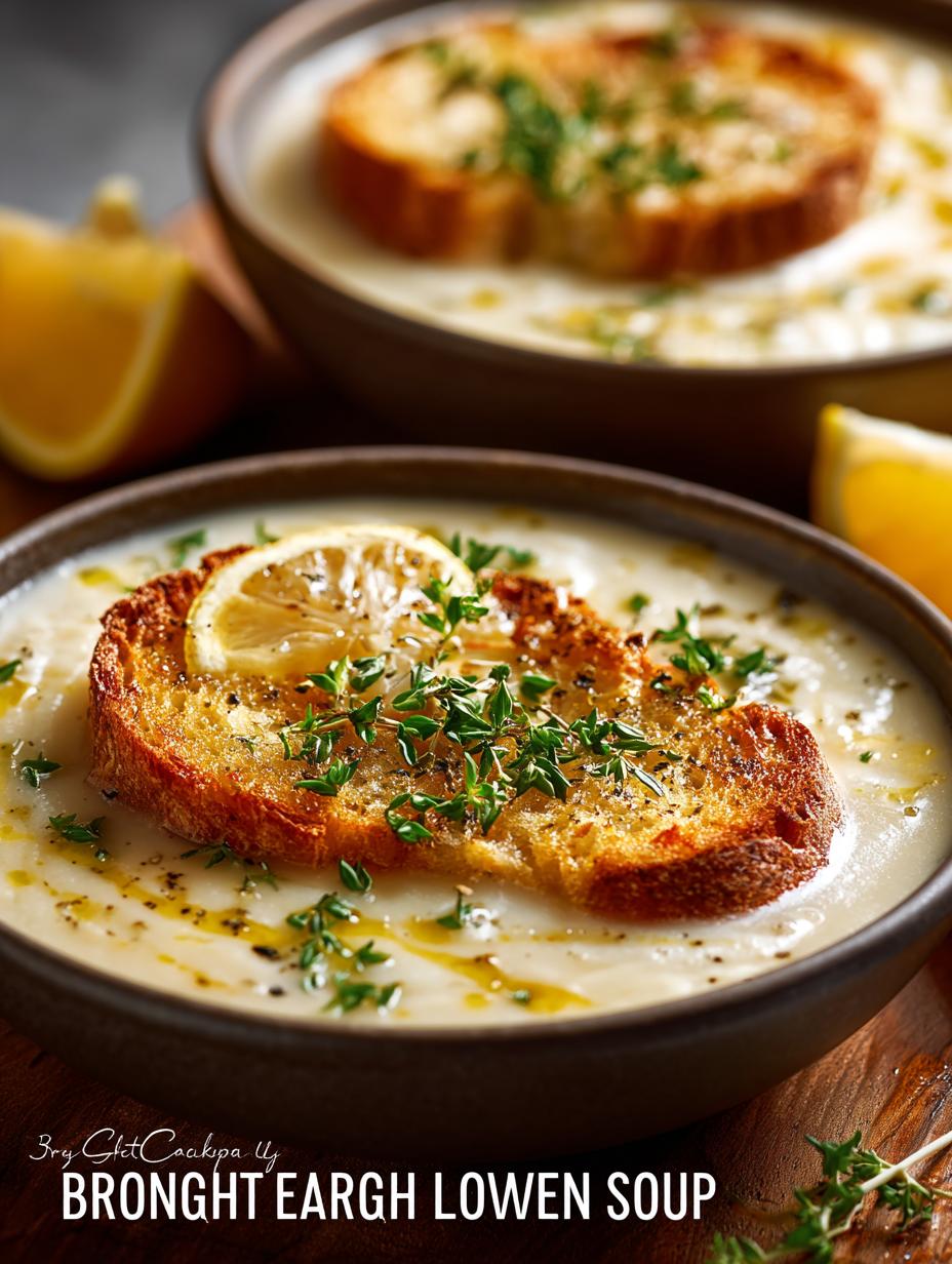 Sourdough Lemon Garlic Soup: A Comforting Delight - Sourdough Lemon Garlic Soup - additional detail