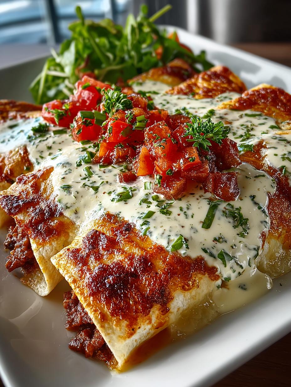 Southern Breakfast Enchiladas with Sausage Gravy Delight - Southern Breakfast Enchiladas with - main visual representation