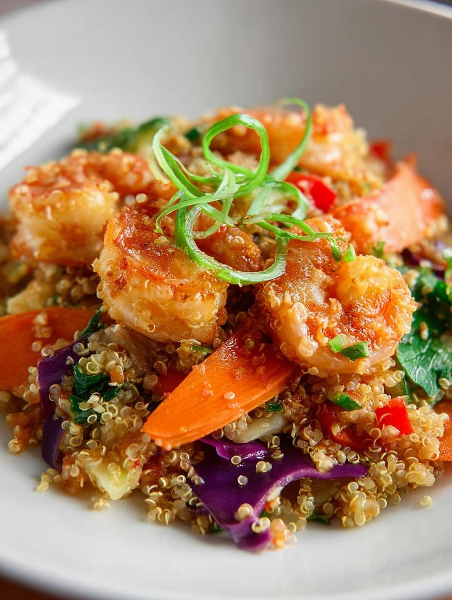 Spiced Coconut Quinoa Shrimp