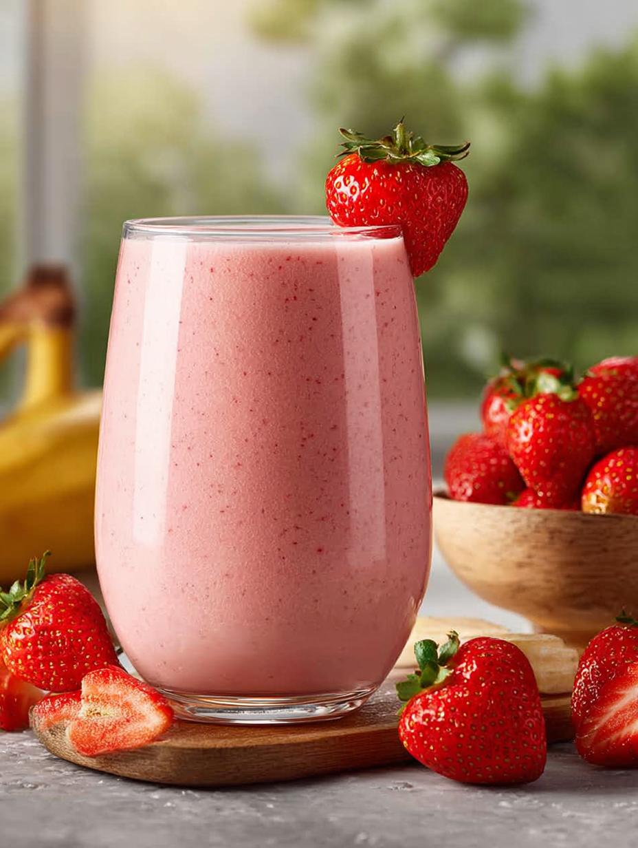 Delicious Strawberry Banana Smoothie Recipe in 5 Minutes - Strawberry Banana Smoothie - additional detail