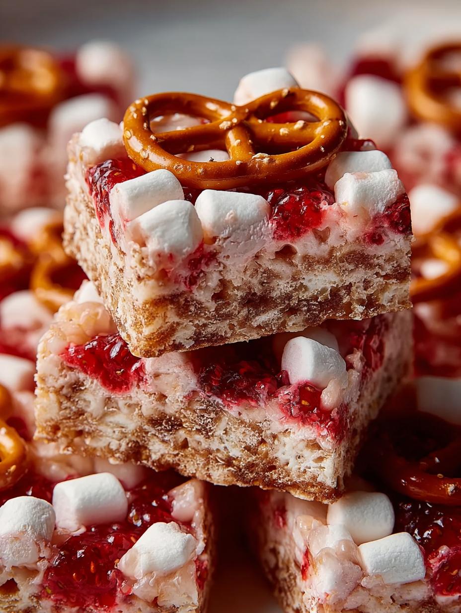 Strawberry Pretzel Marshmallow Treats: A Sweet Delight - Strawberry Pretzel Marshmallow Treats - main visual representation