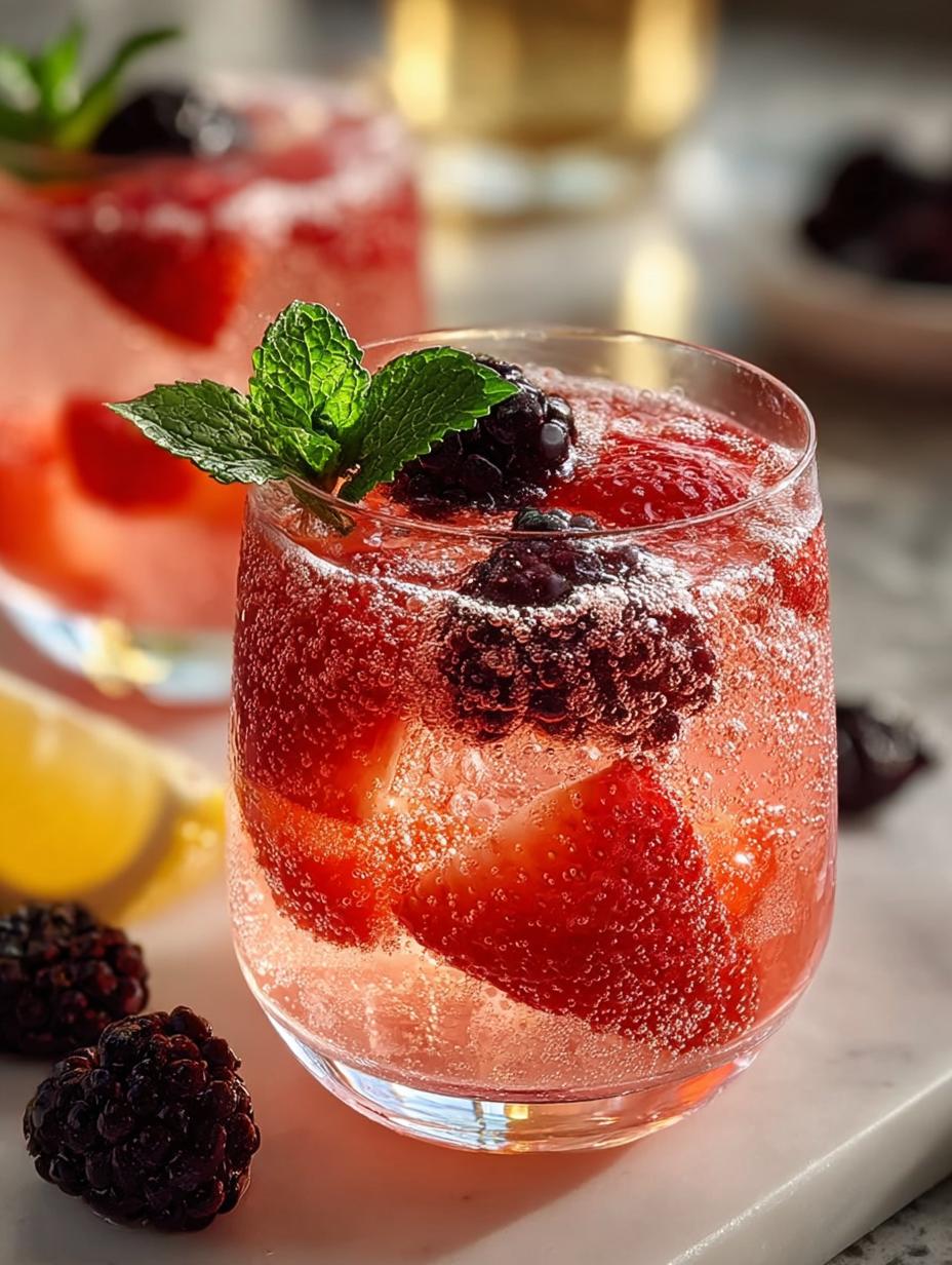 Strawberry Sparkler Mocktail: 5 Steps to Refreshing Bliss - Strawberry Sparkler Mocktail - additional detail