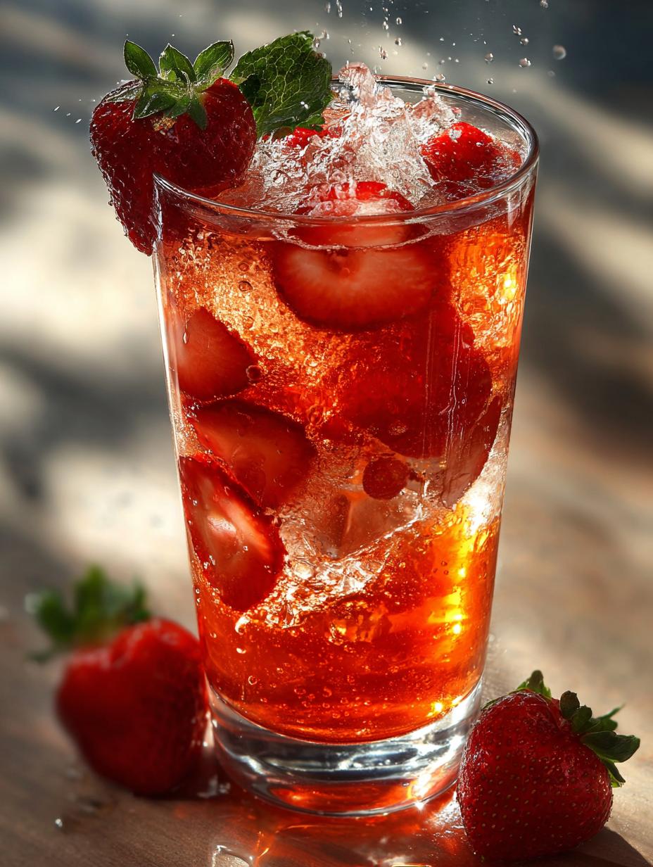 Strawberry Vanilla Iced Tea