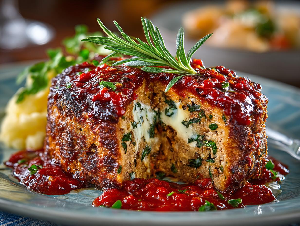 Stuffed Italian Meatloaf