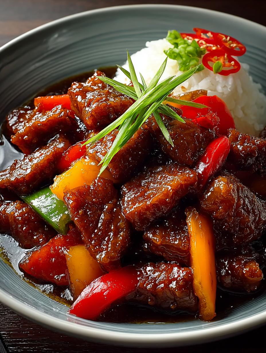 Sweet Sour Beef Stir
