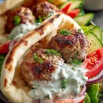 Turkey Meatball Gyros with