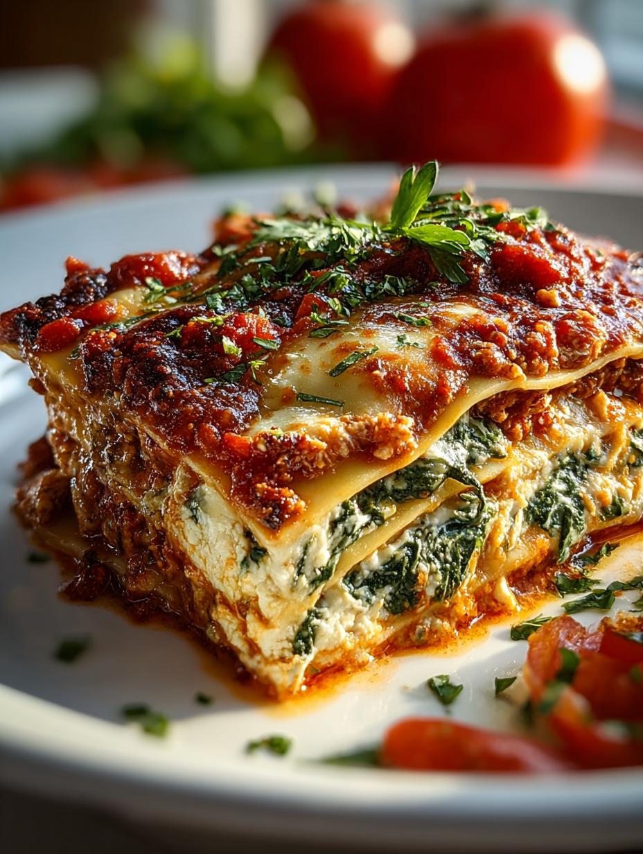 Turkey Spinach Lasagna: 6 Layers of Comforting Goodness - Turkey Spinach Lasagna - additional detail