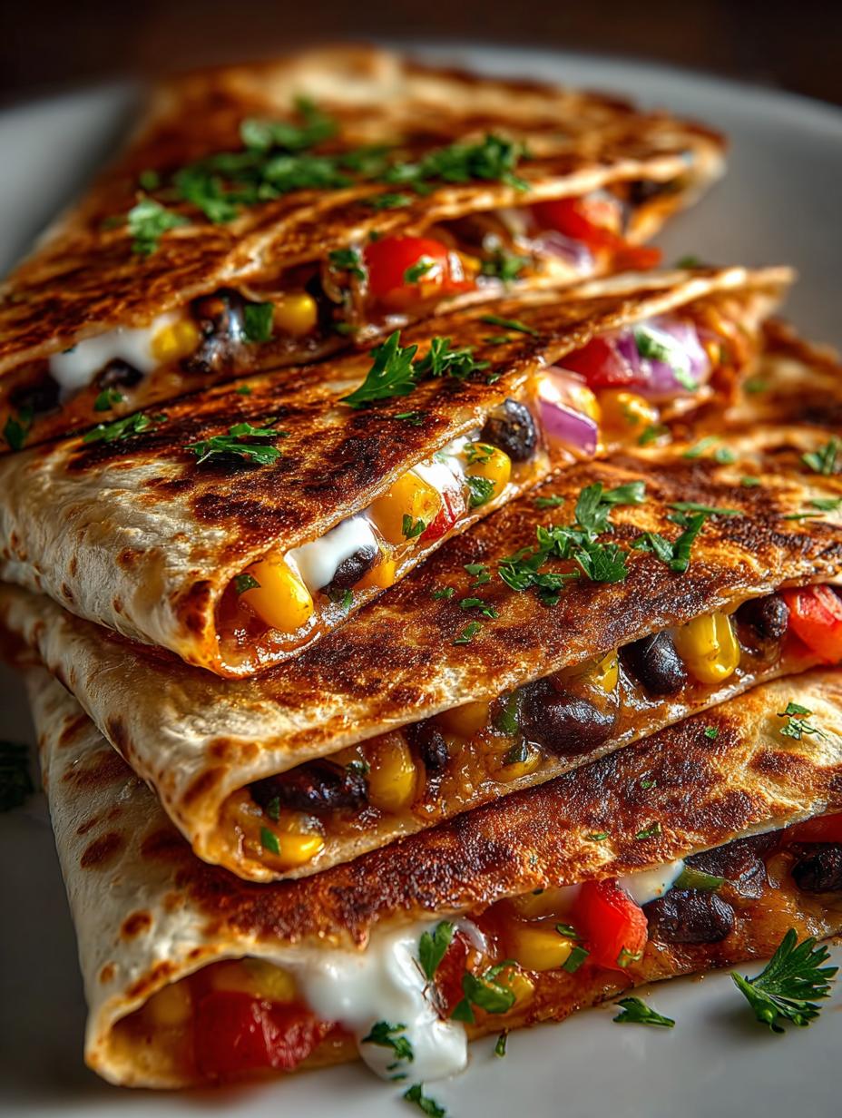 Vegan Quesadillas with Black
