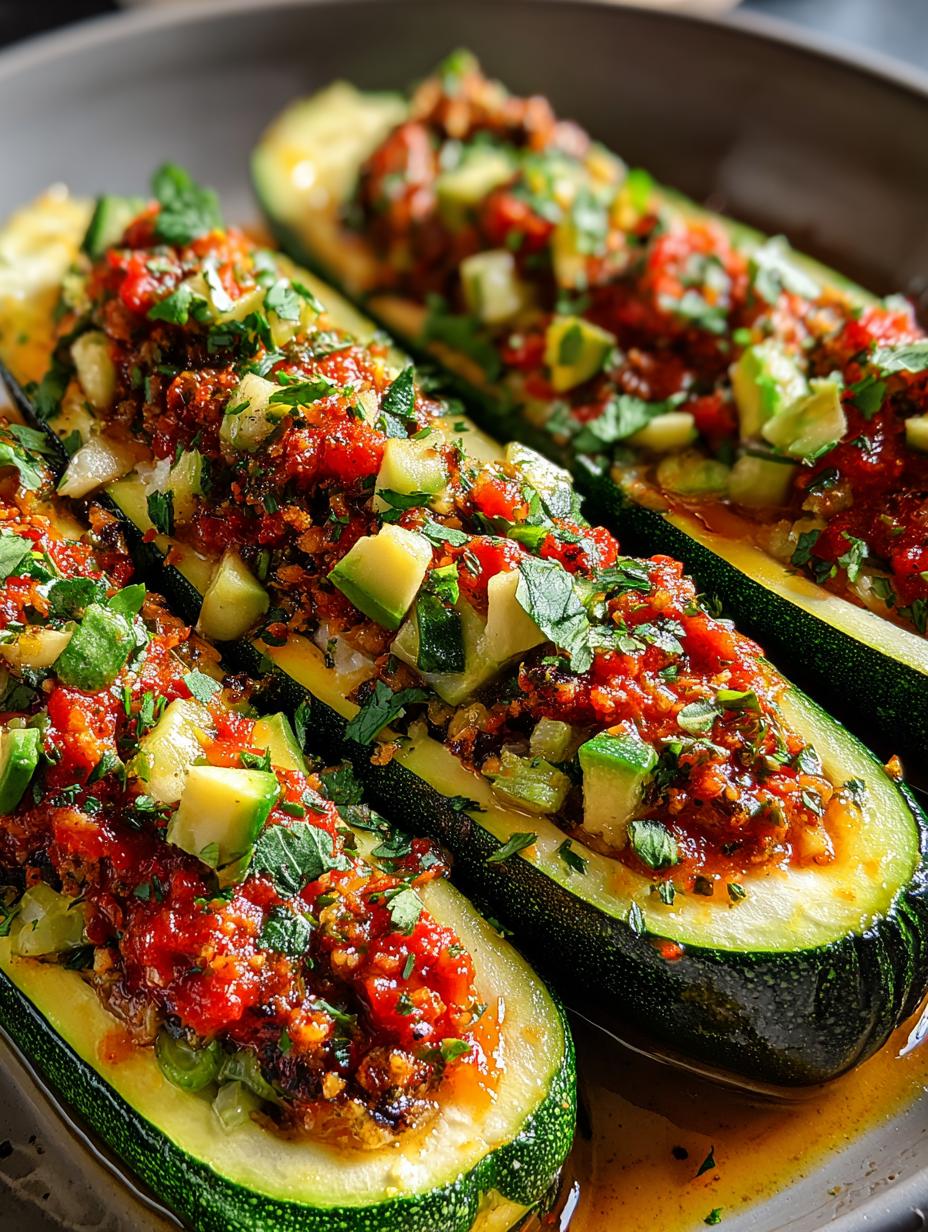 Vegan Stuffed Zucchini Boats: 7 Deliciously Healthy Ways - Vegan Stuffed Zucchini Boats - additional detail