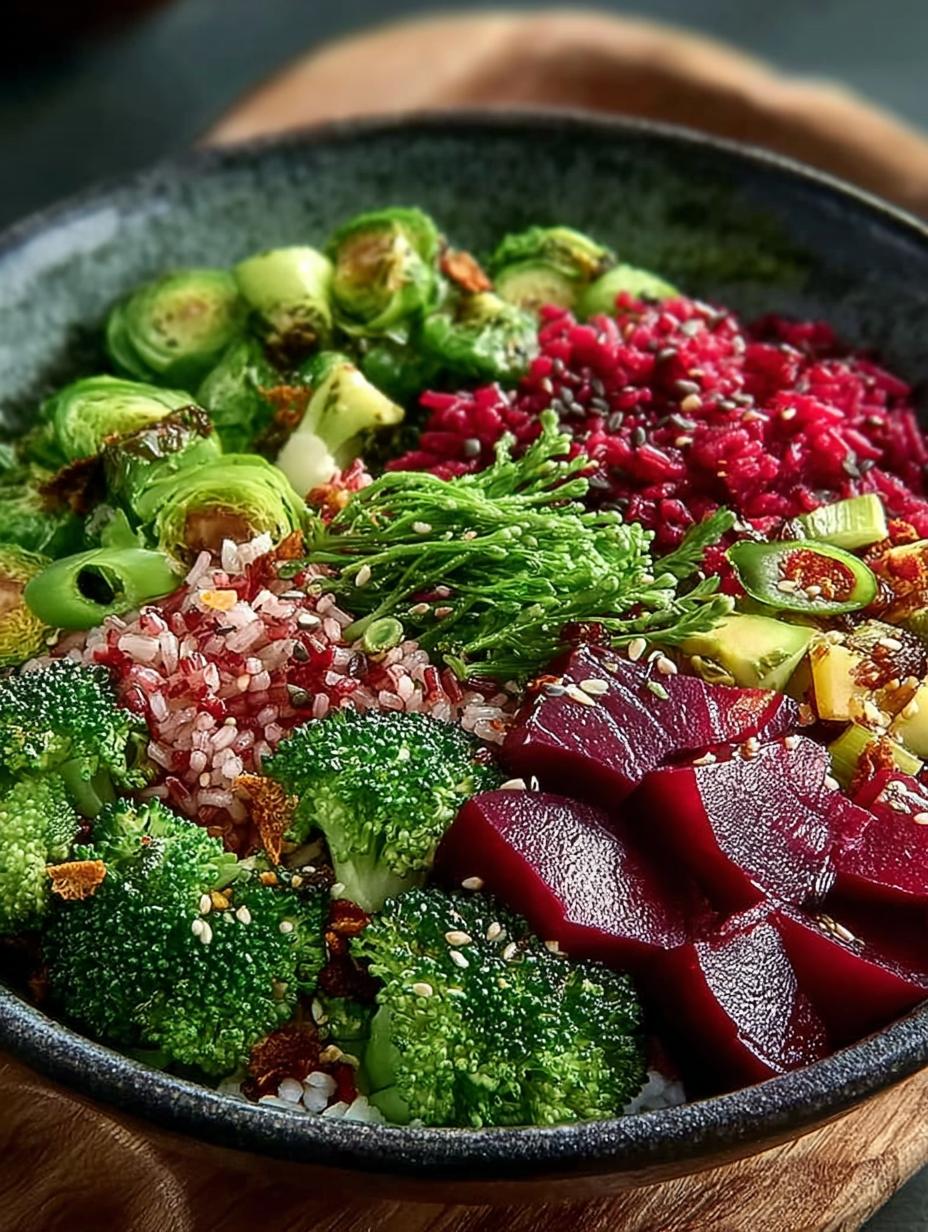 Vibrant Beet Broccoli Rice