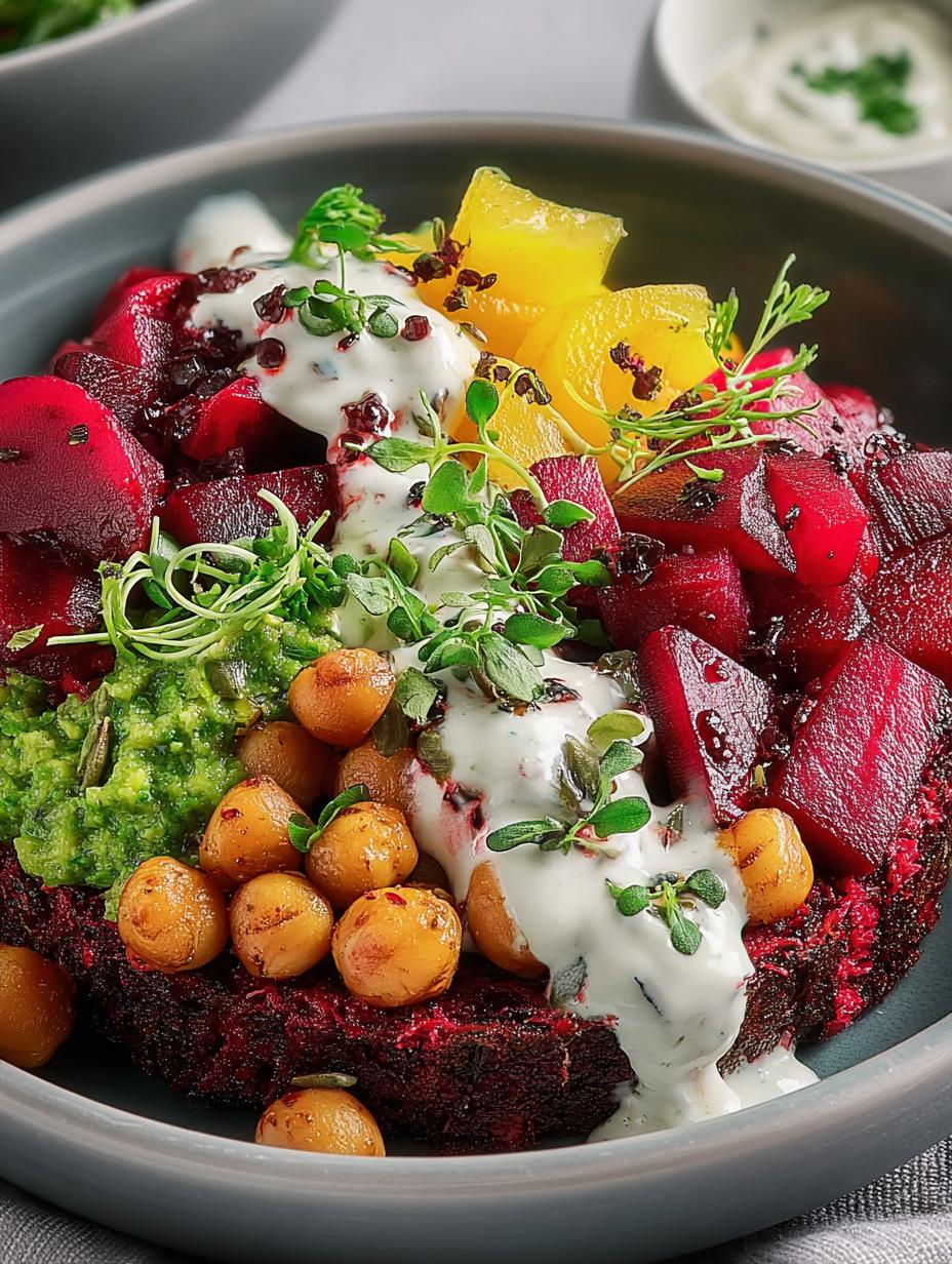 Vibrant Winter Vegan Beet Buddha Bowl for Cozy Nights - Vibrant Winter Vegan Beet - additional detail