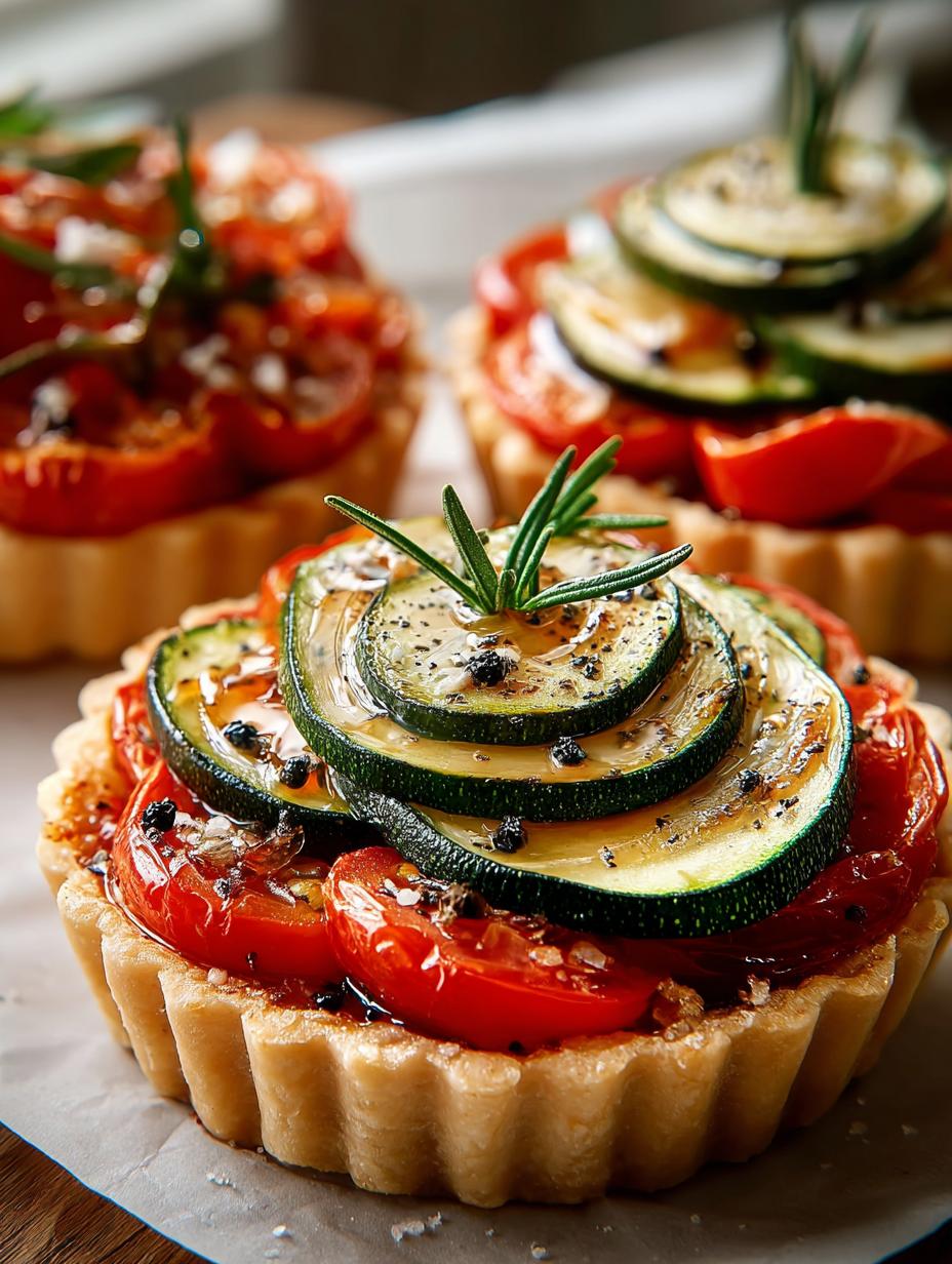 Zucchini Tomato Tartlets